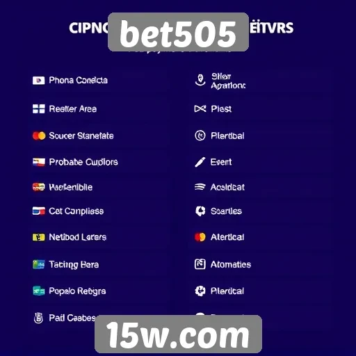 Métodos de pagamento aceitos pelo bet505